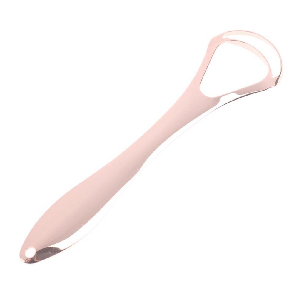 Metal tongue scraper for adults and children, stainless steel tongue cleaner - Picture 2 of 8